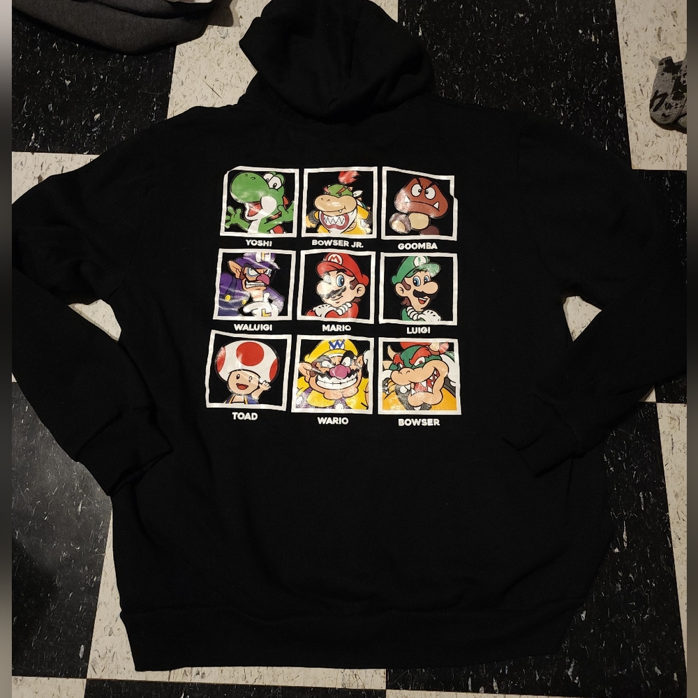 Super Mario 9 Panel Character Hoodie